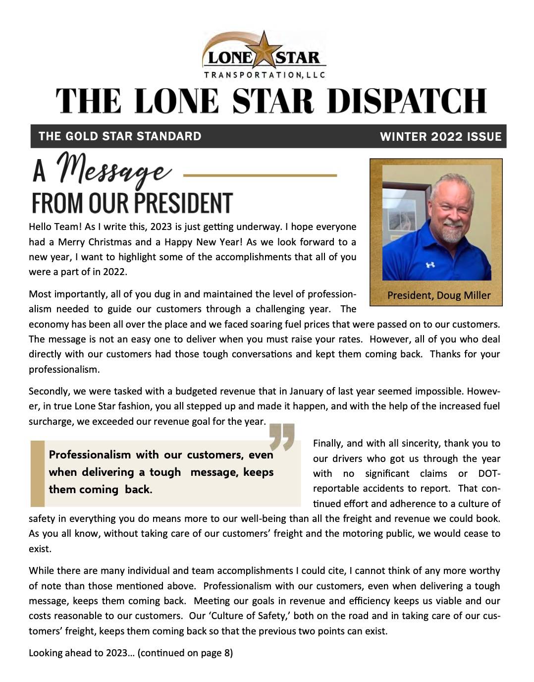 Lone Star News Winter 2022