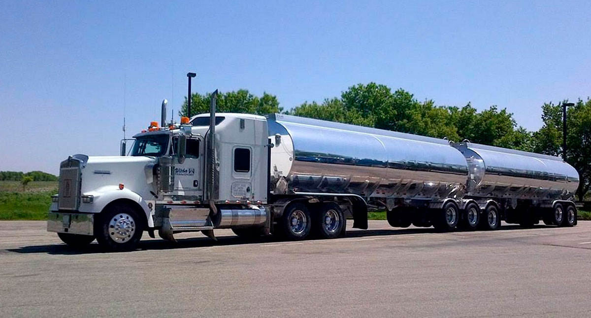 Wiebe Transport liquid tanker B-train