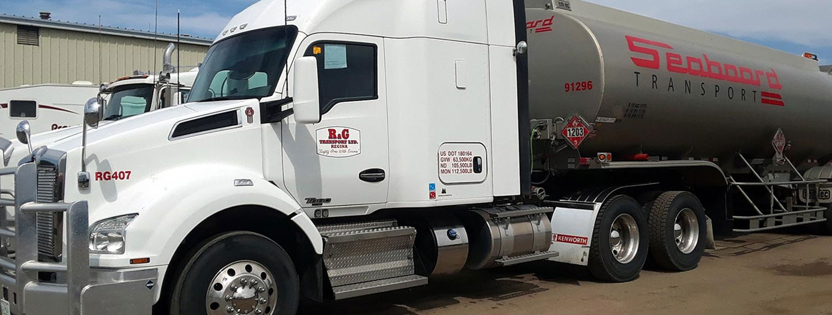 R & G Transport tractor hauling Seaboard Transport tanker