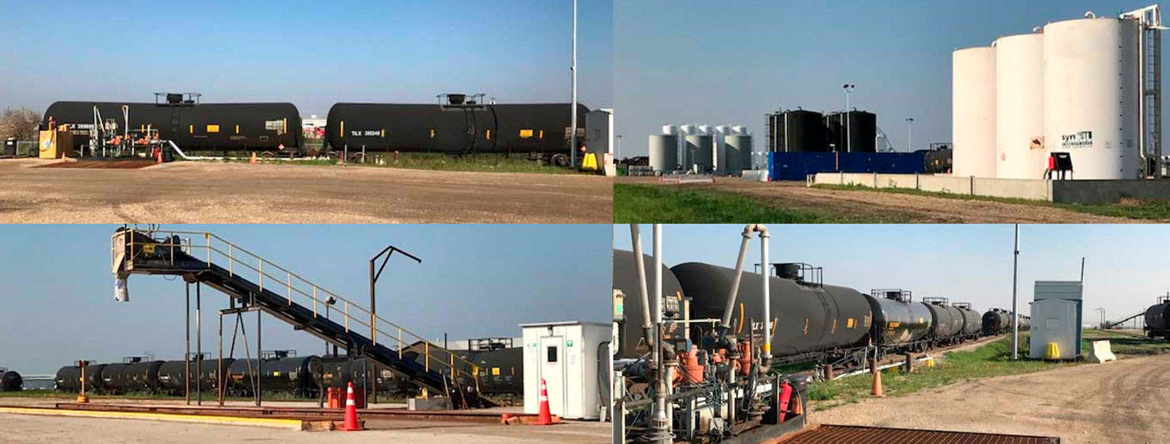 Seaboard Bulk Terminals facility photos including transloading equipment and intermodal tanks